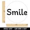 Smile Fun Text Self-Inking Rubber Stamp for Stamping Crafting Planners